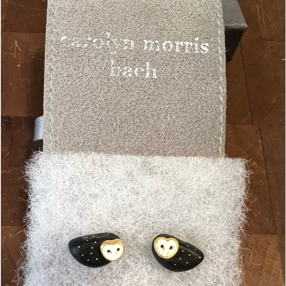 Carolyn Morris Bach Classic Owl Earrings